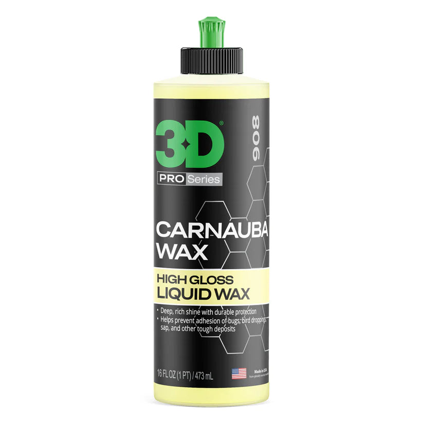 3D Car Care's Carnauba Wax in a bottle