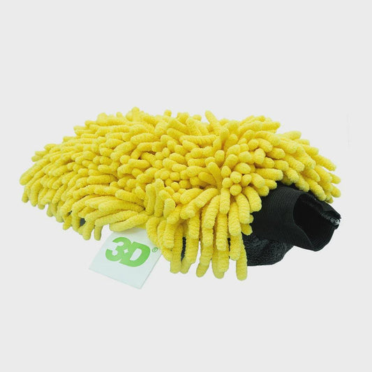 3D Yellow Noodle Wash Mitt