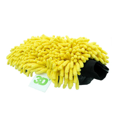 3D Yellow Noodle Wash Mitt