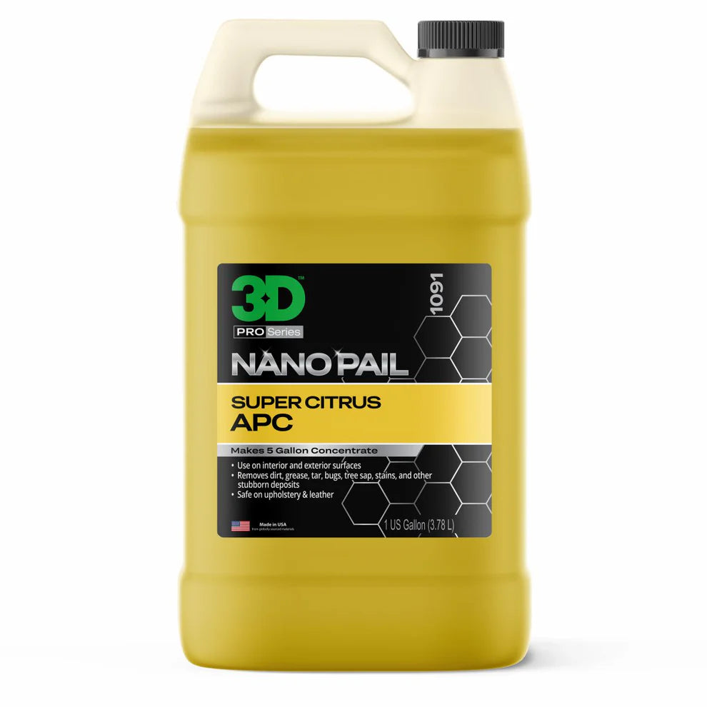 Yellow bottle of 3D Pro Nano Pail Super Citrus APC