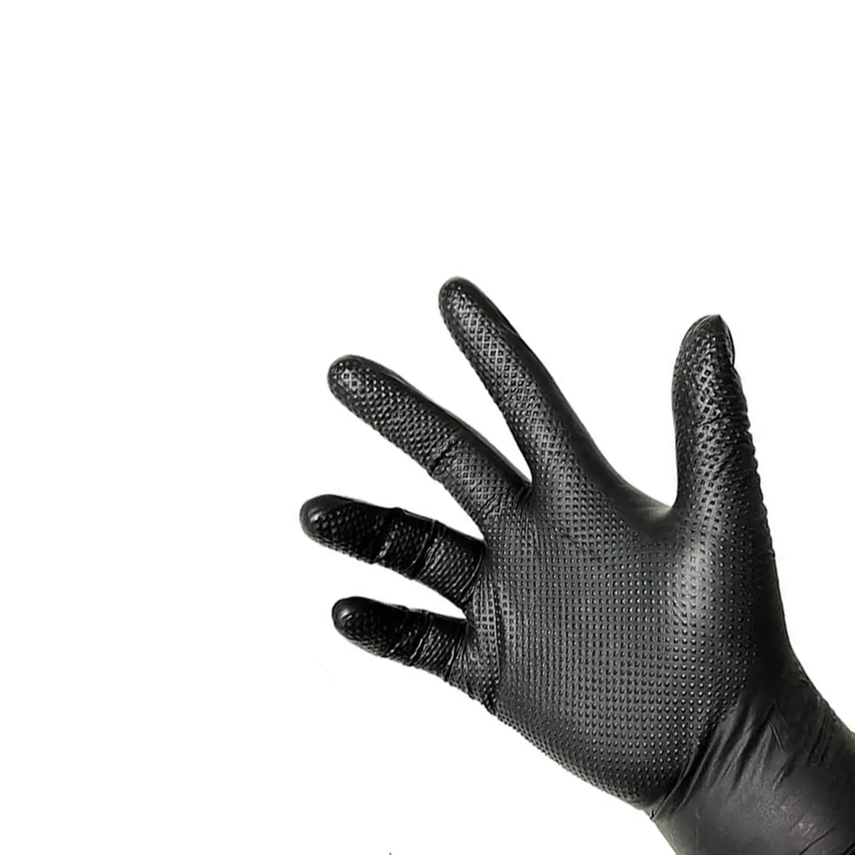 Diamond Textured Thick Nitrile Gloves