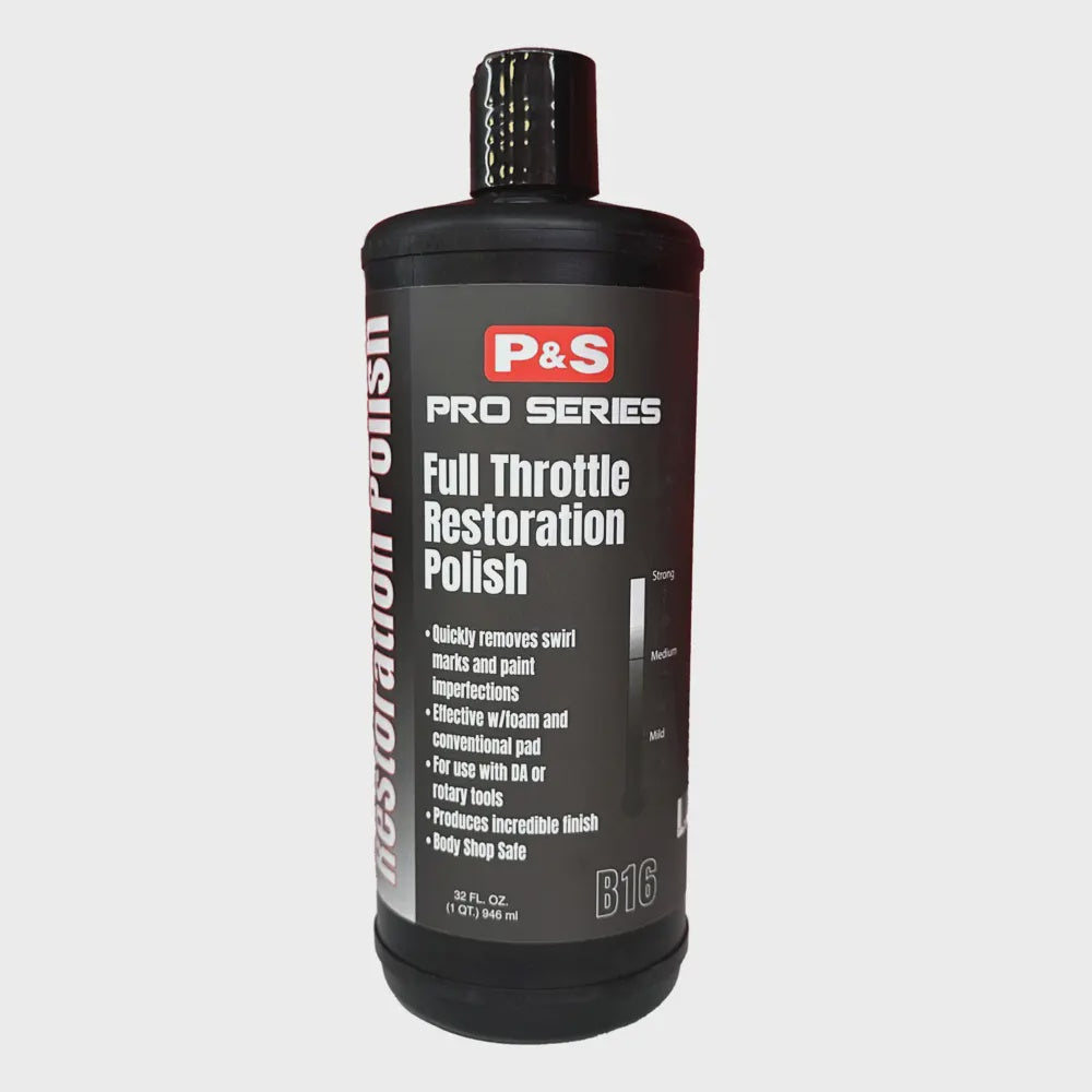 P&S Full Throttle Restoration Polish & Glaze 32 oz