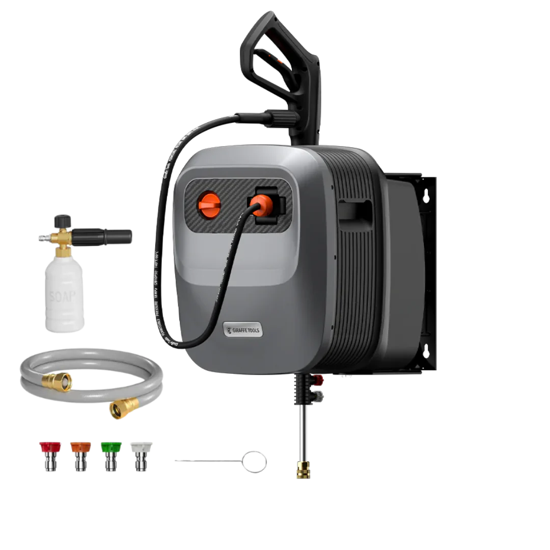 Giraffe Tools Grandfalls Retractable Pressure Washer