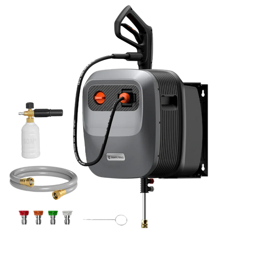 Giraffe Tools Grandfalls Retractable Pressure Washer