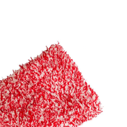 Red & White Microfiber Wash Mitt