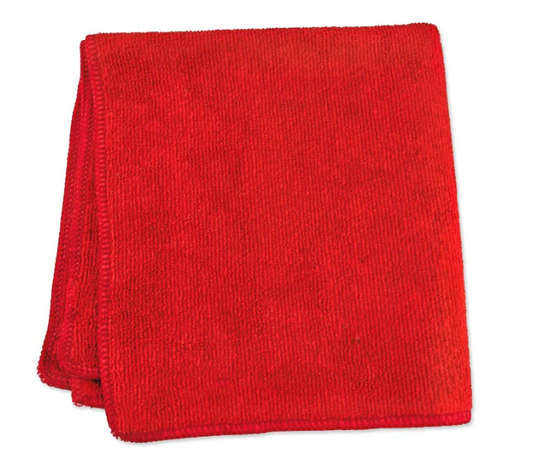 Ultra Red Microfiber Towels
