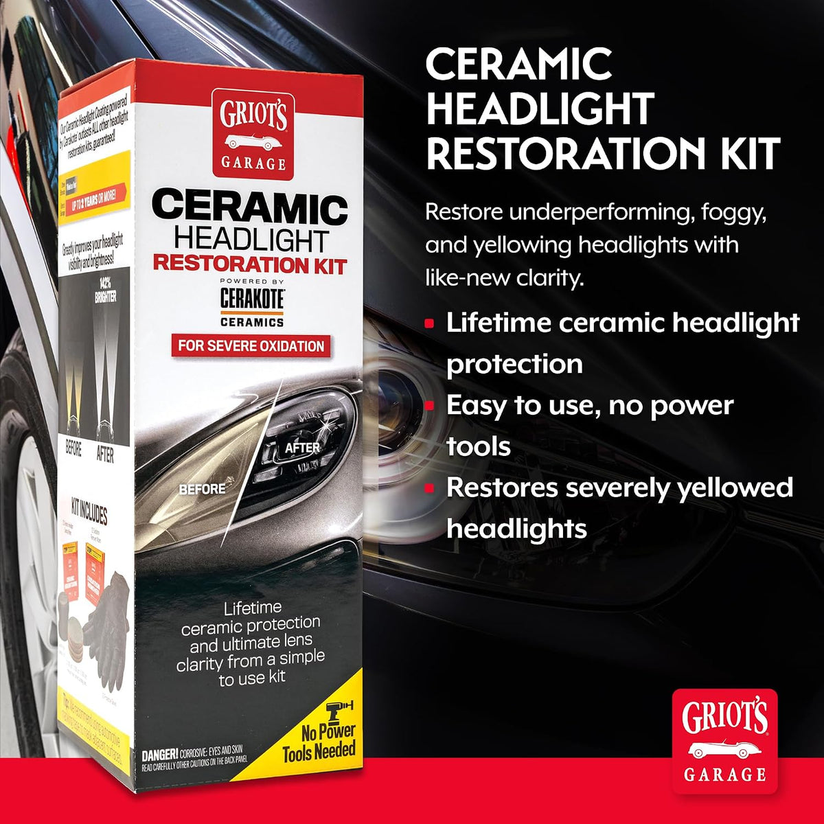 Griot's Garage Severe Ceramic Headlight Restoration Kit