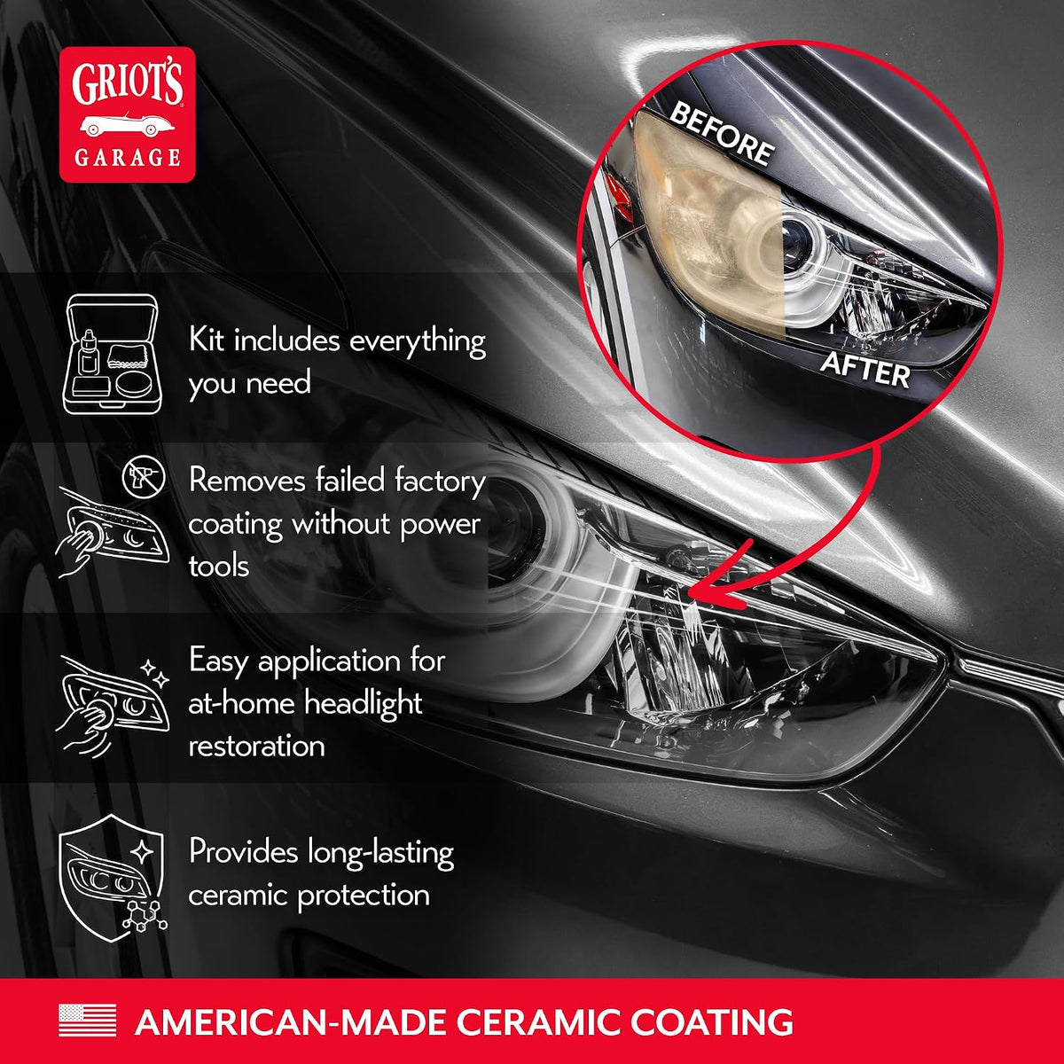 Griot's Garage Severe Ceramic Headlight Restoration Kit